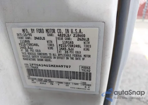 1991 Ford Aerostar from USA, damaged, VIN 1FTCA14U1MZA49707